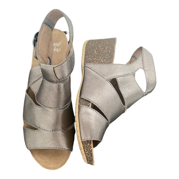Dansko New Women's Sandal Sera Pewter size 38 - Picture 6 of 9